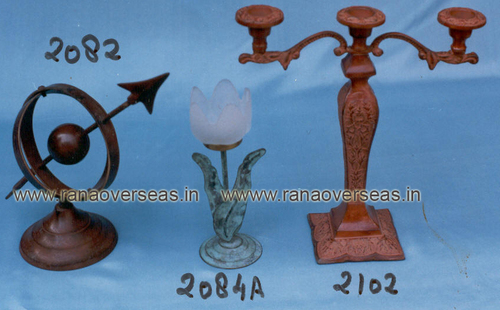 Brown Brassantiquefinishcandlestand2082-2084A-2102