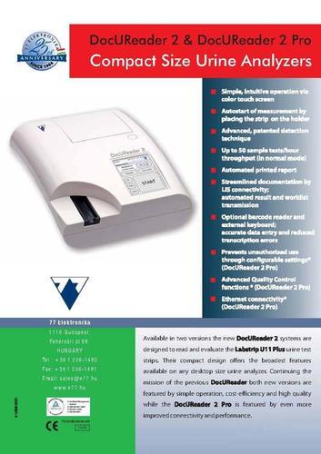 Urine Analyzer Model DOCU READER 2