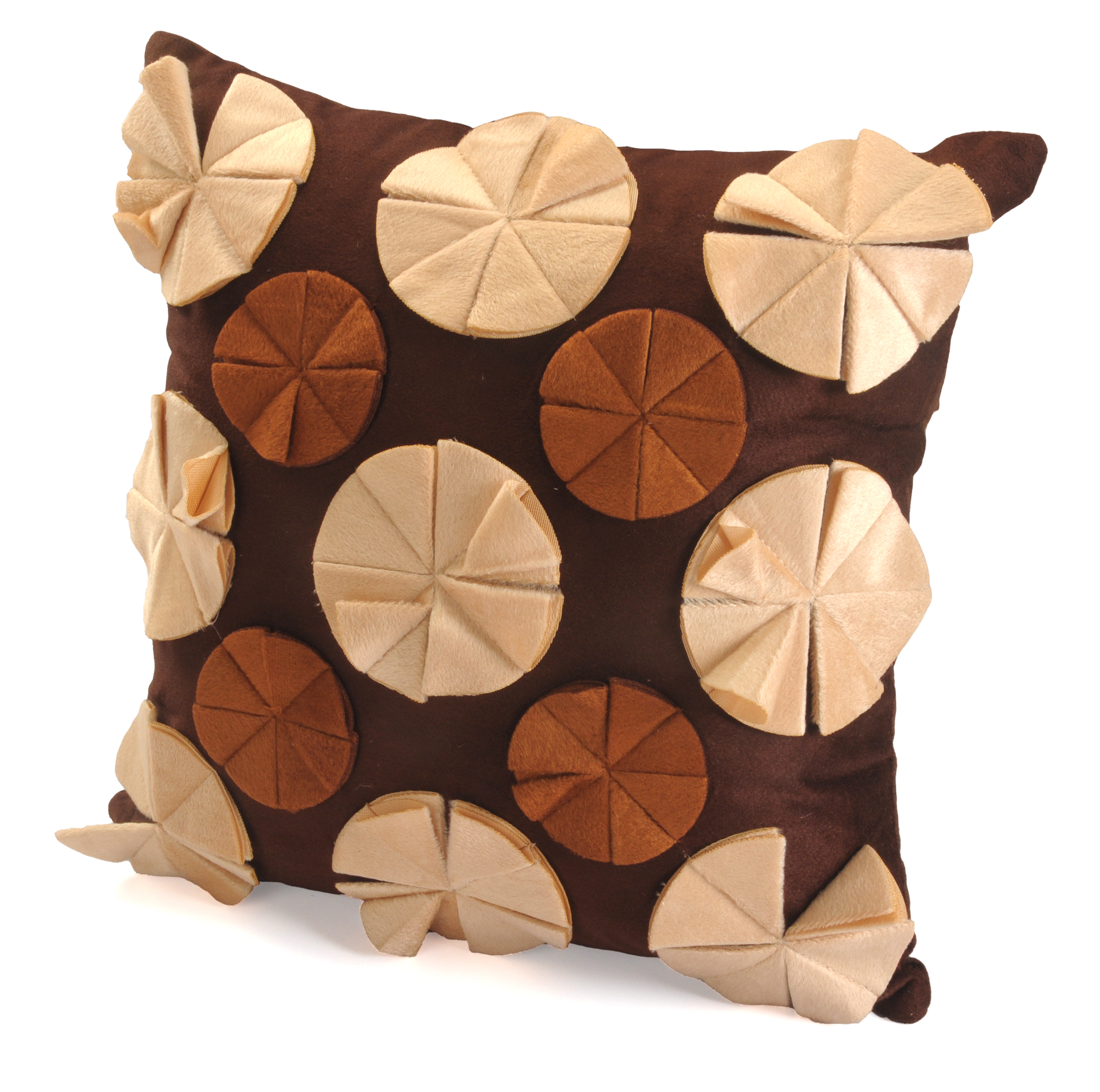 Cushion Cover - Polyester Velvet, 15x15 Inches, Patchwork Design | Spot Clean Only, Decorative Cushion Covers (Set Of 05)