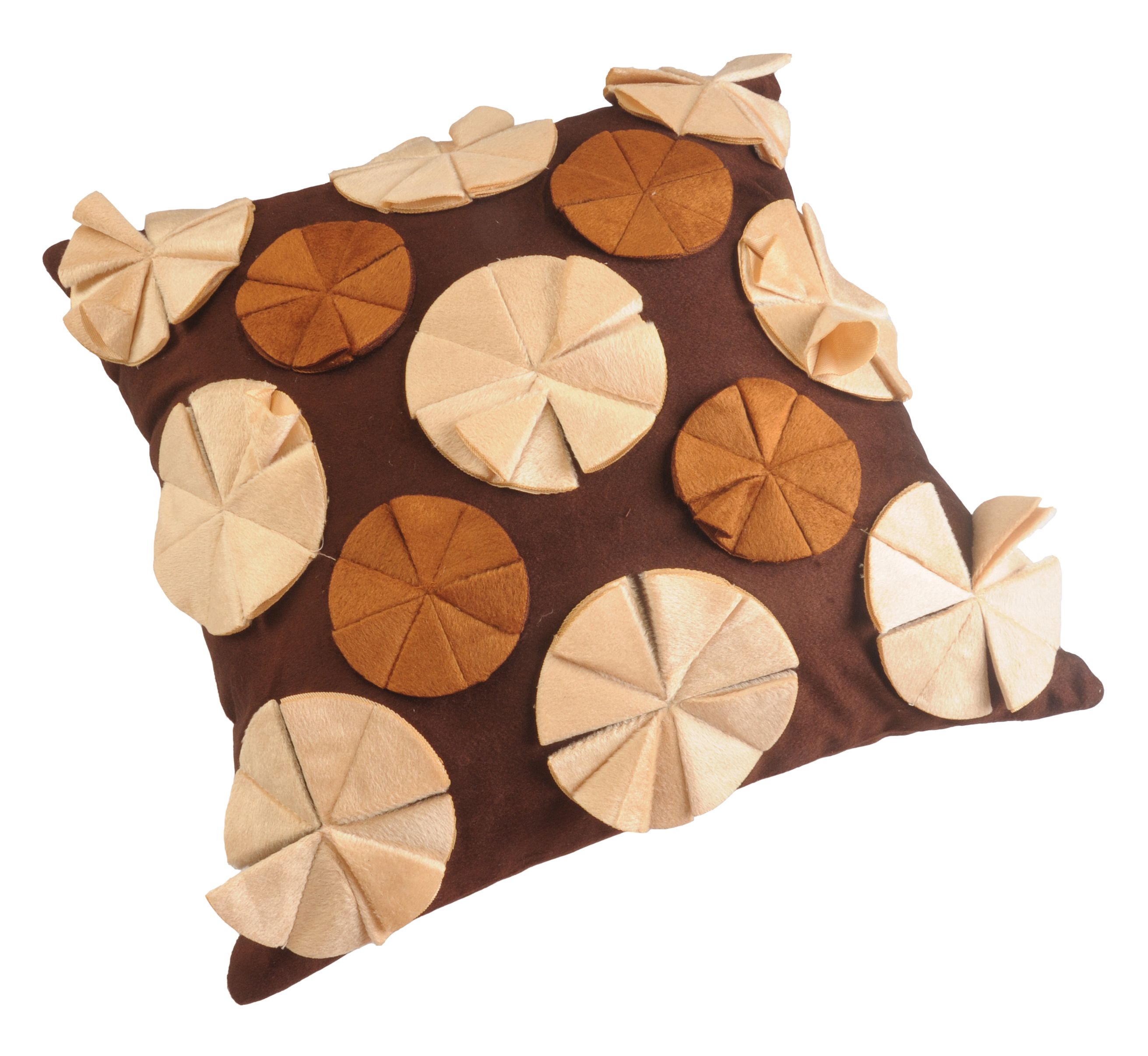 Cushion Cover - Polyester Velvet, 15x15 Inches, Patchwork Design | Spot Clean Only, Decorative Cushion Covers (Set Of 05)