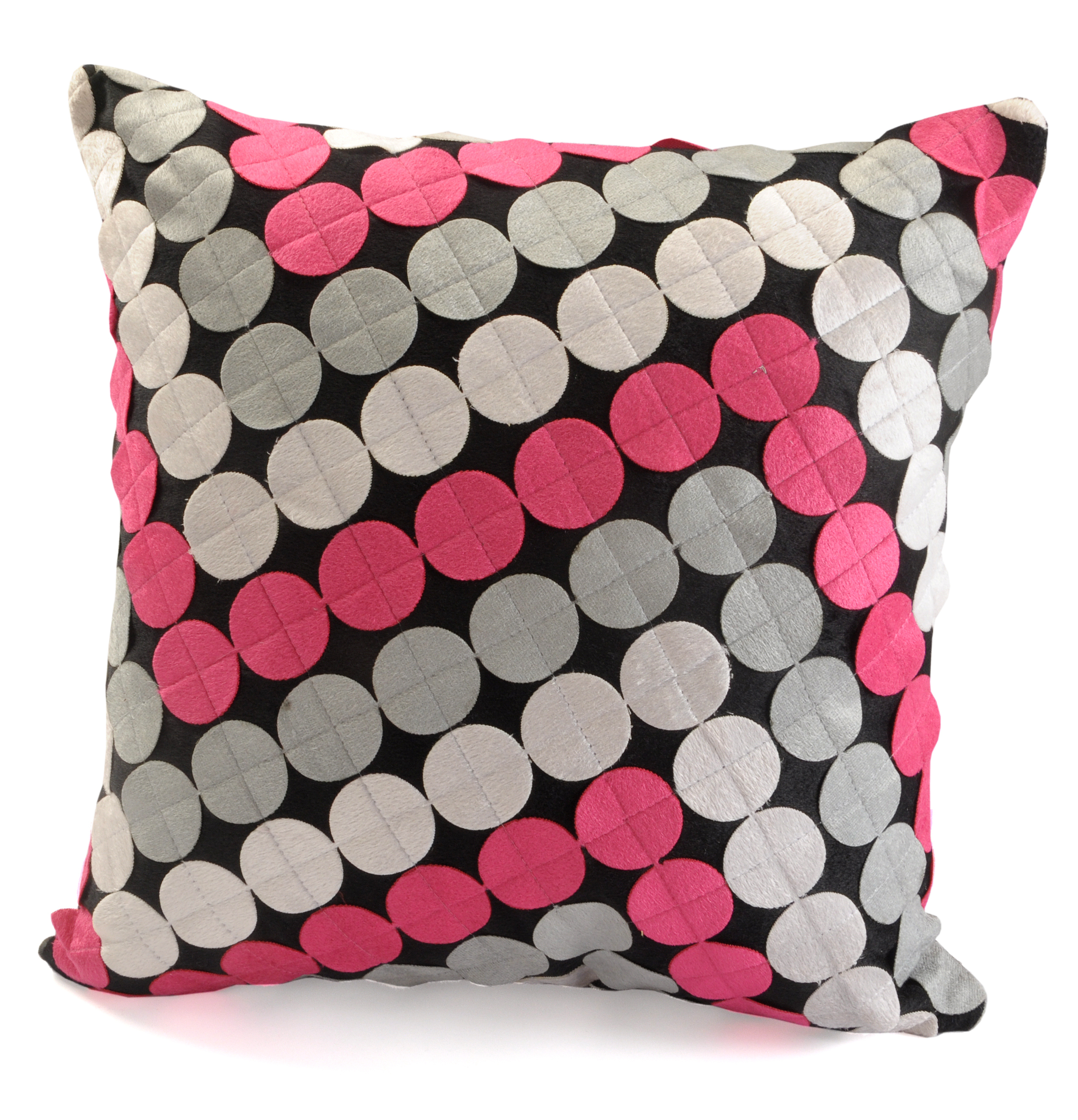 Cushion Cover - Polyester Velvet, 15x15 Inches Rectangular Shape, Spot Clean Only | Pack Of 5, Decorative Patchwork Design