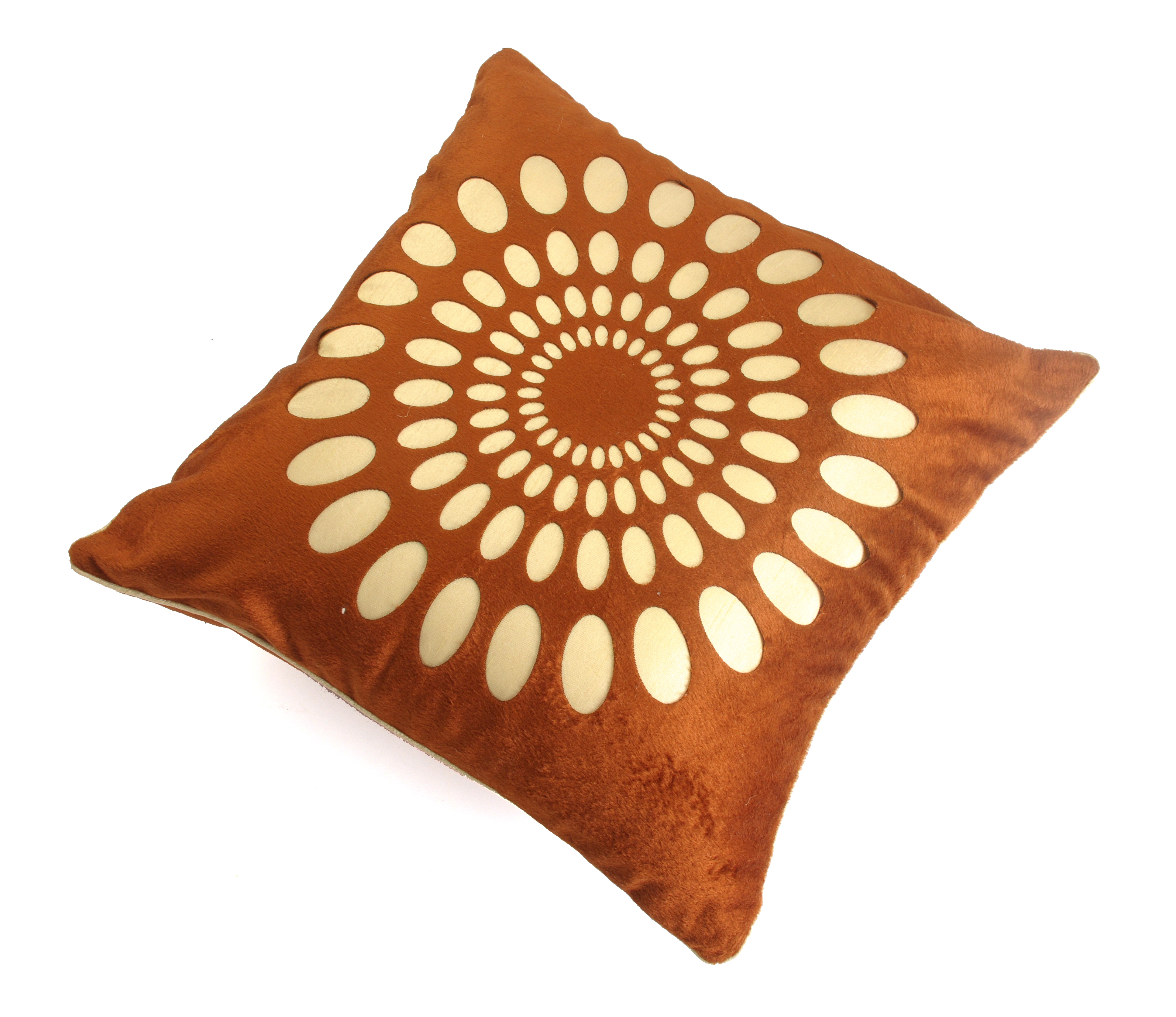 Cushion Cover - Polyester Velvet, 15x15 Inches, Plaid Design | Soft And Comfortable, Spot Clean Only, Attractive Patchwork Finish, Set Of 5