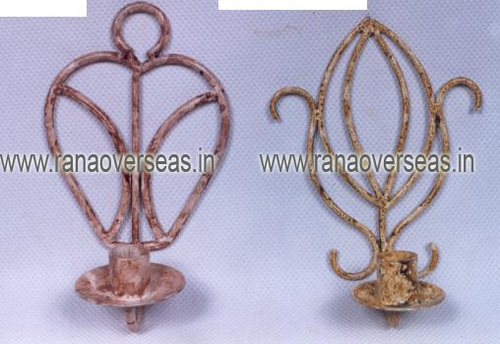 Cream Ironcandlestand3633-3634