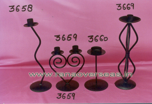 Black Ironcandlestand3658-3659-3660-3669