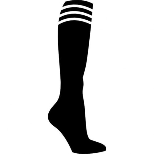 Cotton Football Socks - Lightweight Cotton, Knee-high Size, Black Color | Breathable, Cushioned, Moisture-wicking, Stretchy, Deodorizing