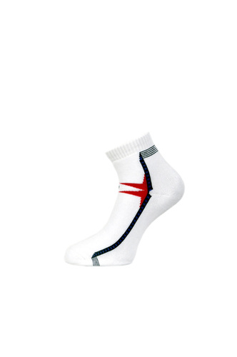 Unisex Sport Socks - Cotton Blend, Ankle Height, White | Cushioned Sole, Moisture-Wicking, Odor Control, Breathable, Flexible Fit