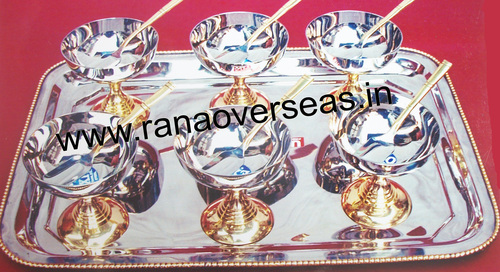 Silver Ice Cream Cups