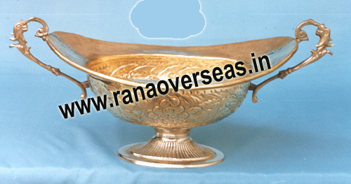 Brass Serving Dish - Unique Shape, Polished Finish | Brass Material, Ideal for Homes, Hotels, and Weddings