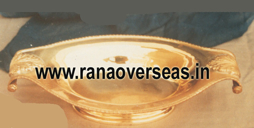 Brass Serving Dish - Unique Shape, Polished Finish | Ideal for Homes, Hotels, and Weddings