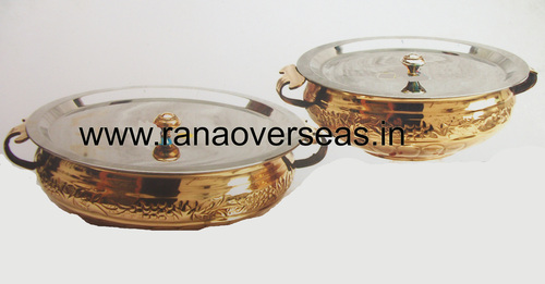Golden Brass Serving Dish