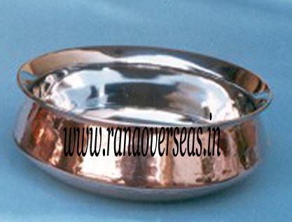 Polishing Copper Steel Serving Dish 3