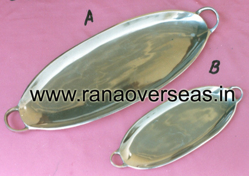 Aluminium Tray - Polished Finish, Silver Color | Indian Style, Professional Design, Versatile Use
