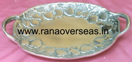 Aluminium Tray - Polished Finish, Silver Color | Professional Indian Design, Custom Shapes and Sizes