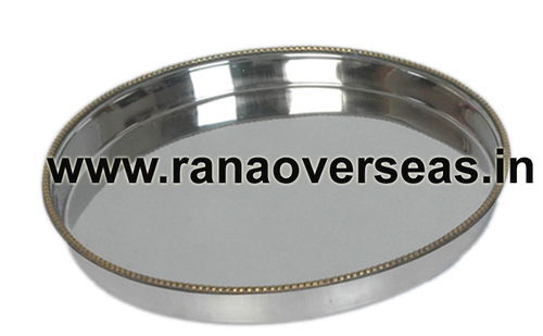 Silver Steel Brass Plate 