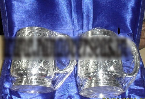 Metal Silver Plated Bear Mug 2