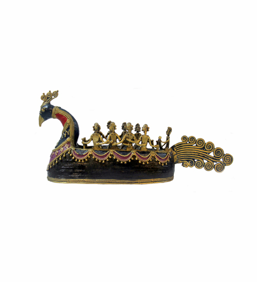 Bastar Art - Peacock Shape Boat