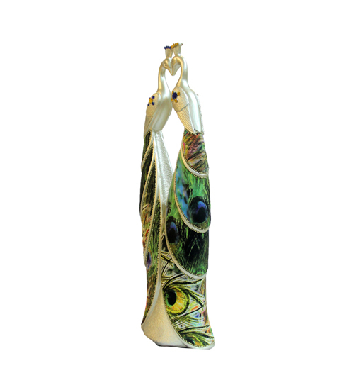Standing Peacock Pair In Polymarble