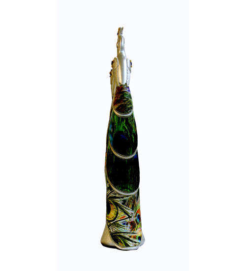 Standing Peacock Pair In Polymarble