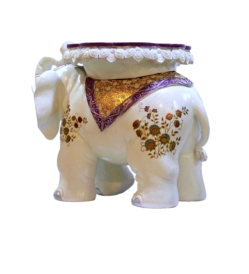 Elephant Statue As Table In Polymarble