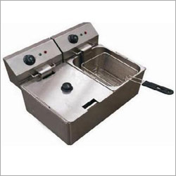डीप फैट फ्रायर डबल टैंक टेबल टॉप मॉडल