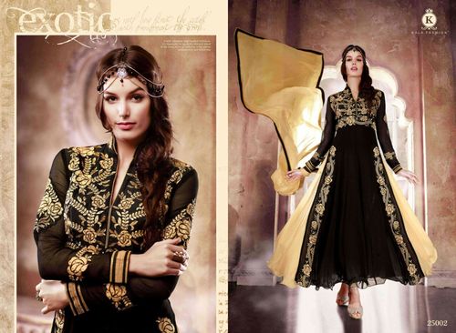 Anarkali Black Designer Suit