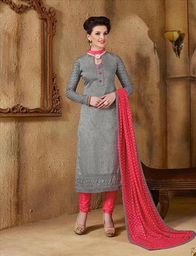 Grey New Banglori Silk Salwar Kameez