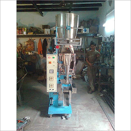 Biscuit Packaging Machine - MS, L 3800 mm x W 1600 mm x H 1850 mm, Blue - Auto Feeder, Center Seal, Semi-Automatic, 1 Year Warranty, Reliable Performance, 2 H.P. Motor