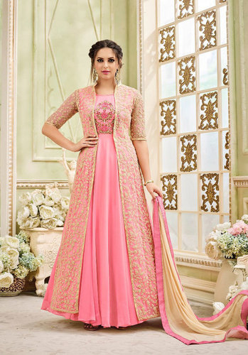 Dress Coat Design For Women Multicolour Sajawat Pink Jacket Style