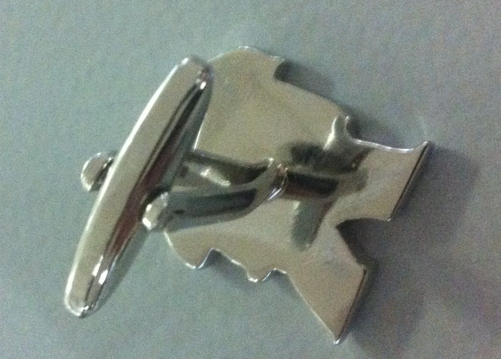 Alphabet Cufflink - Zinc Alloy / 22 Mm Size / Silver Or Gold Color | Custom Engraved With Prong Setting, Ideal Gift For Men