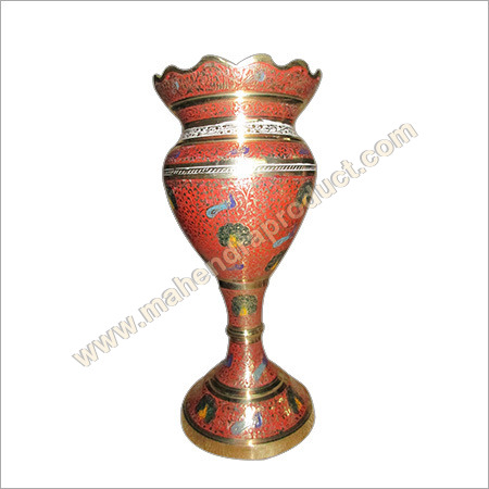 एंटीक कांसा फ्लावर पॉट