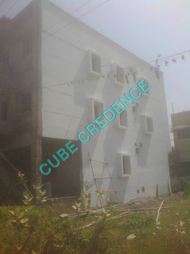 White Cement Applied Before Painting