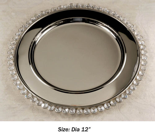 Crystal Charger Plate