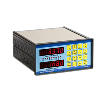Batch Controller BC-04 - Digital Monitor Display | Grey Color, 1-Year Warranty, Multi-Recipe Programming, Automatic & Semi-Automatic Operation, Key Lock & Password Protection
