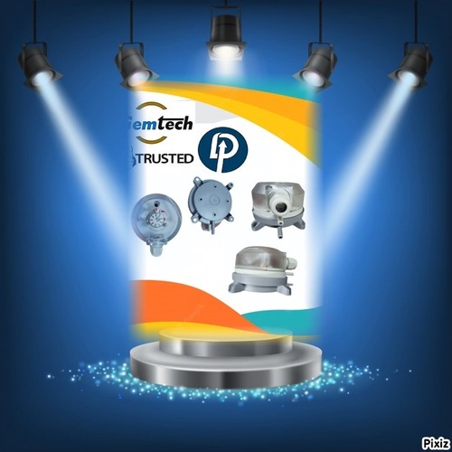 930.80 Gemtech Air Differential Pressure Switch 20-200 Pa - Color: White