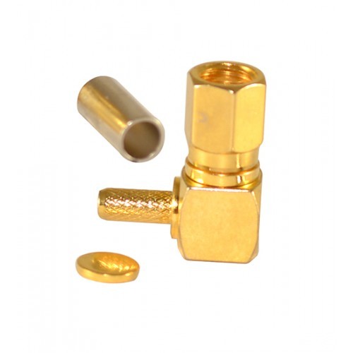 SMC (M)RA Rg-316 - Brass Construction, 15-20 Grams Weight | High Performance RF Connector with Constant Impedance