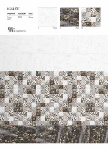 Trendy Ceramic Wall Tiles Size: 60X30