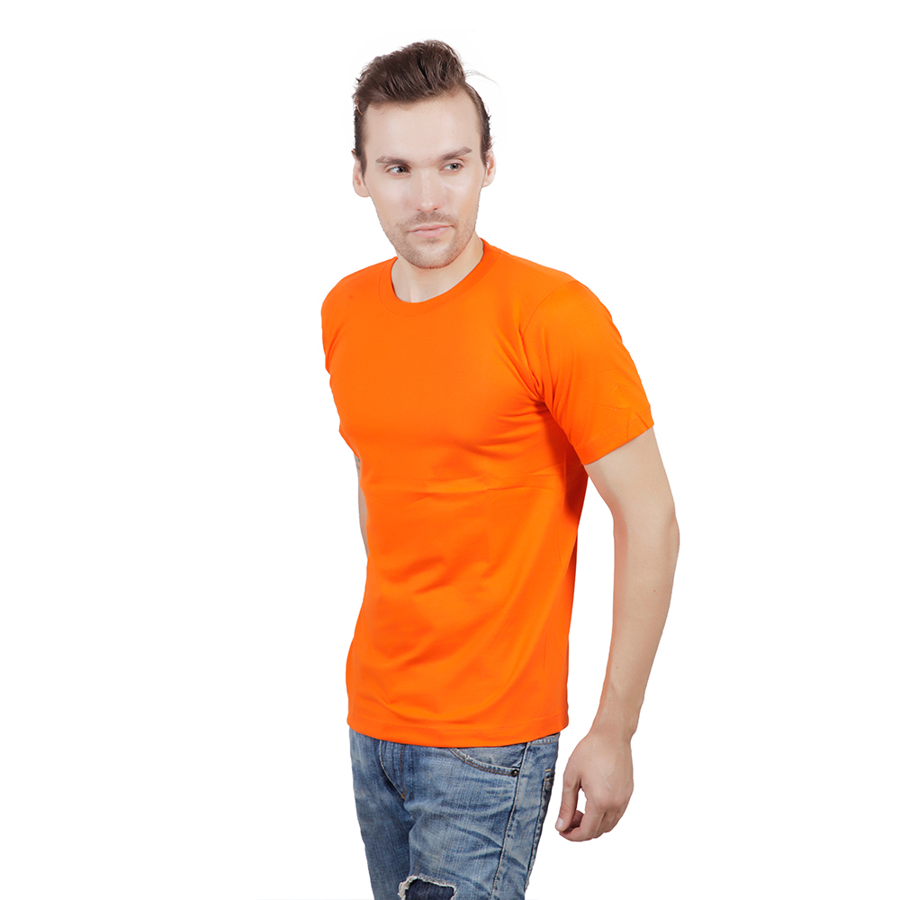 Solid Round Neck T Shirt