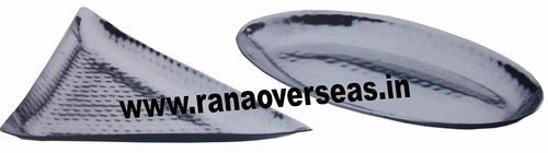 Silver Oval , Triangle Thali Set