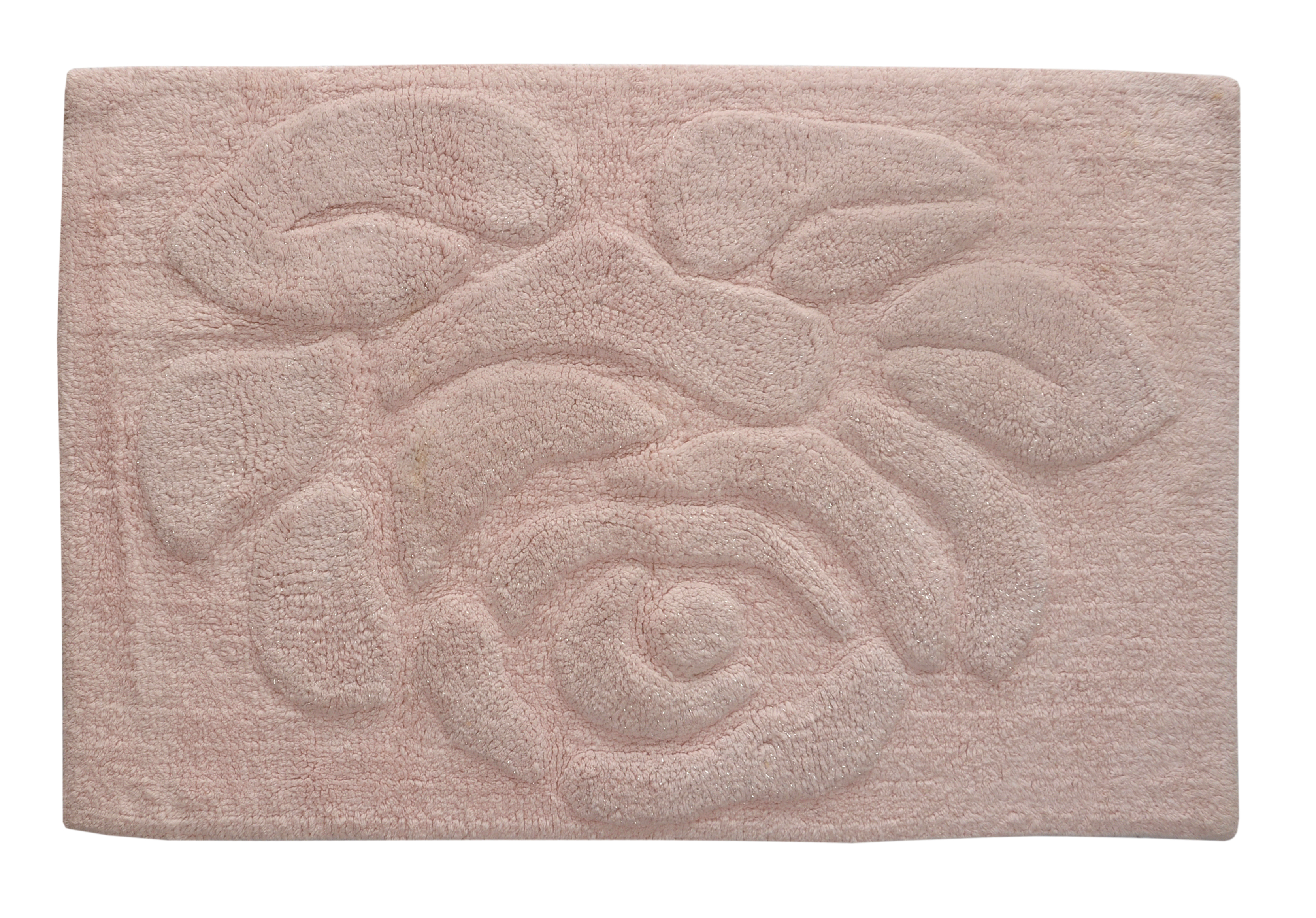Bath Mats And Bed Side Mats - 100% Cotton, 60 X 100 Cm, Light Pink | Quick Drying, Anti-slip Backing, Tear & Shrink Resistant
