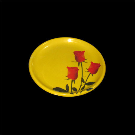 पीले मेलामाइन प्लेट्स