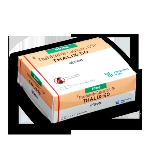Thalix Thalidomide Capsules - 50mg, 100mg, 200mg | Pack of 30 Capsules, Storage in Cool and Dry Place, General Medicine Application