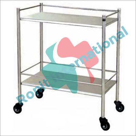 स्टेनलेस स्टील इंस्ट्रूमेंट ट्रॉली