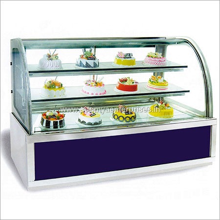 Blue And White Cake Display Cabinet