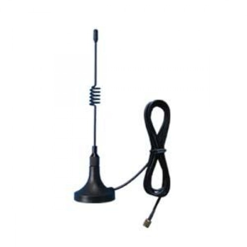 4G 5dBi Magnetic Antenna - Plastic & Metal, 30x204mm, Frequency Range MHz 698-960/1710-2700, Lightning Protection DC-Ground, SMA Male Connector, 3mm Cable Length