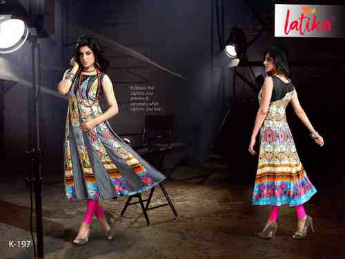 Fancy Embroidered Kurtis Size: Extra Large
