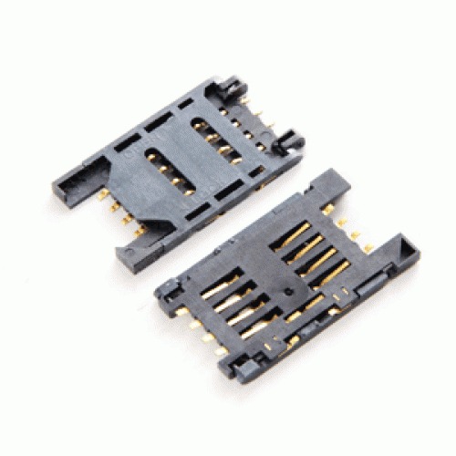 Sim Card Connector 8 Pin Push Type Plastic Body Ct - Product Type: Holder