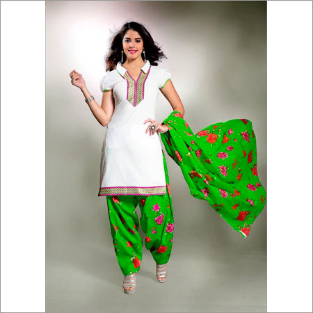 सूती पटियाला सूट