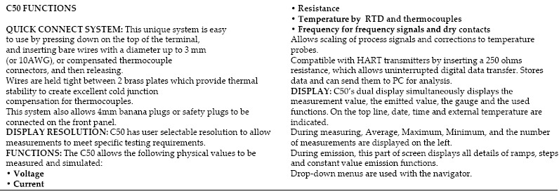 Portable Multifunction Calibrator