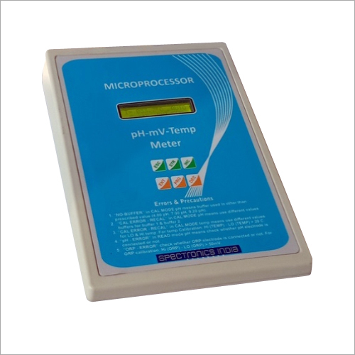 White Microprocessor Ph-Mv-Temp. Meter