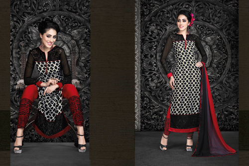 फ्रेंच क्रेप डिजाइनर सूट